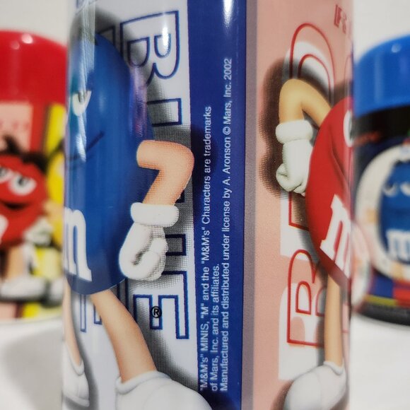 2002 Collectible M&M`s Insulate Thermos 11.5oz Lot Of 4. - Picture 8 of 10